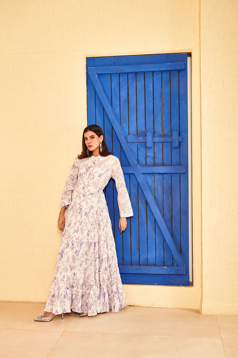 Anya Gathered Long Dress