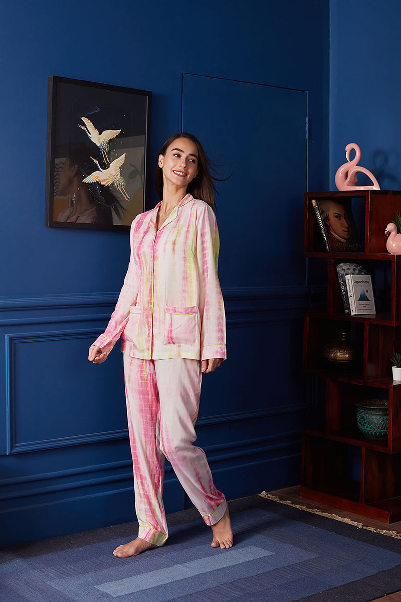 Perfect Mingle Tie & Dye Pyjama Set