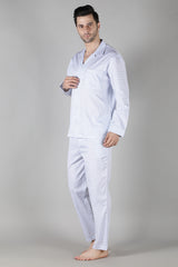 Men's Blue Shell Pyjama Set