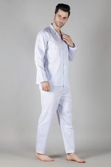 Men's Blue Shell Pyjama Set