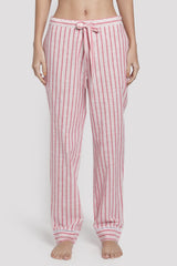 Red/White Stripe Cotton Pyjama Set