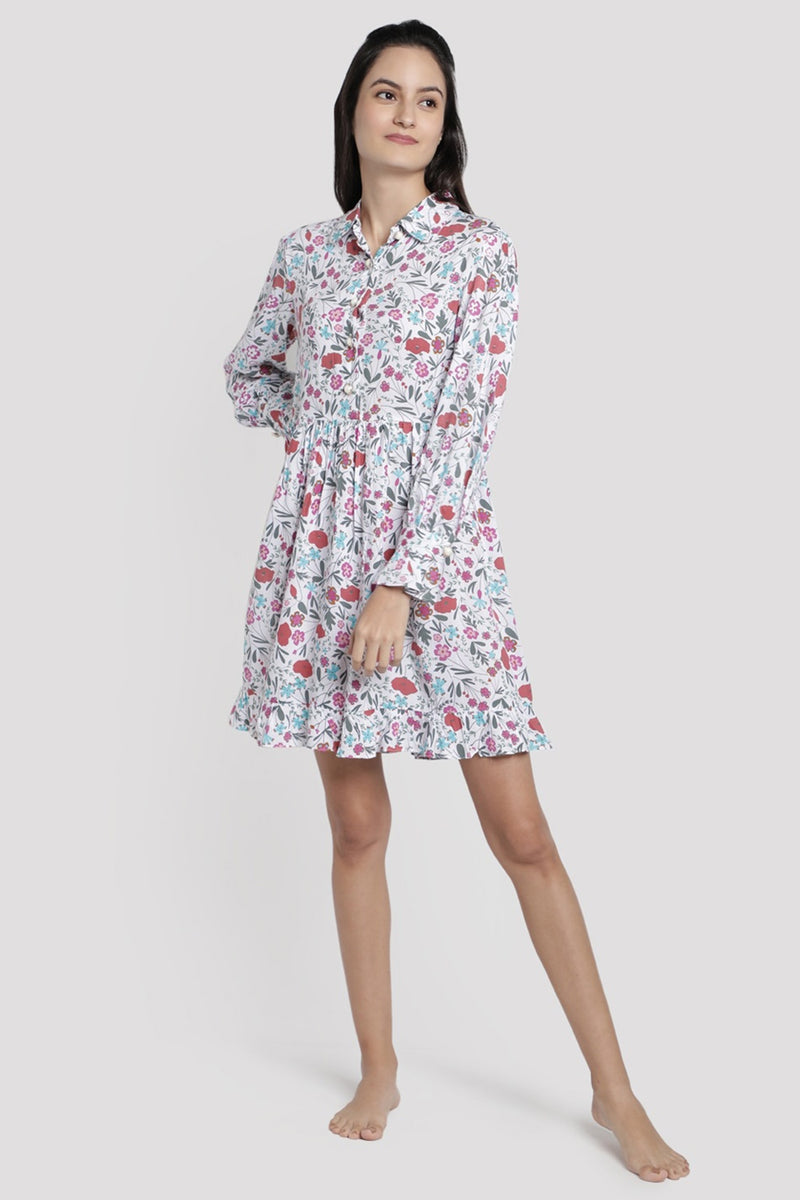 Ditsy Morning Modal Lounge Dress