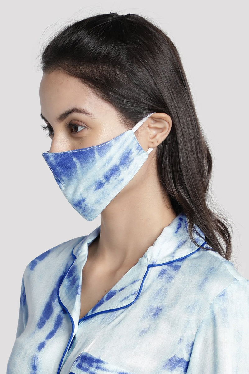Blue/White Tie-Dye Pj Set