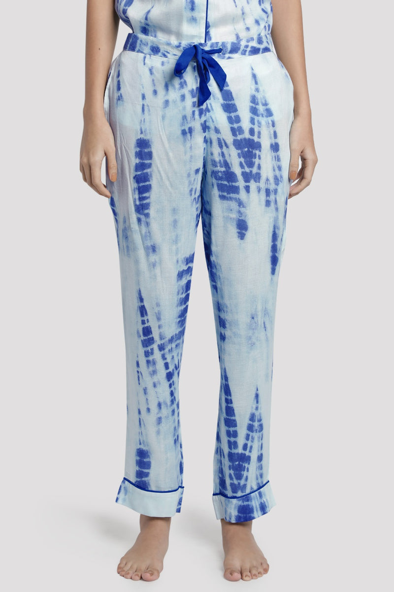 Blue/White Tie-Dye Pj Set