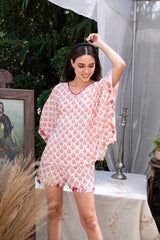 Pink Ambi Kaftan Style Short Set