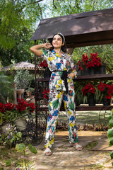 Quirky Floral Cotton Pyjama Set