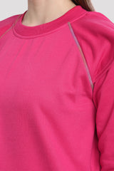 Ruffle Shoulder Co-ord Lounge Set (Pink)