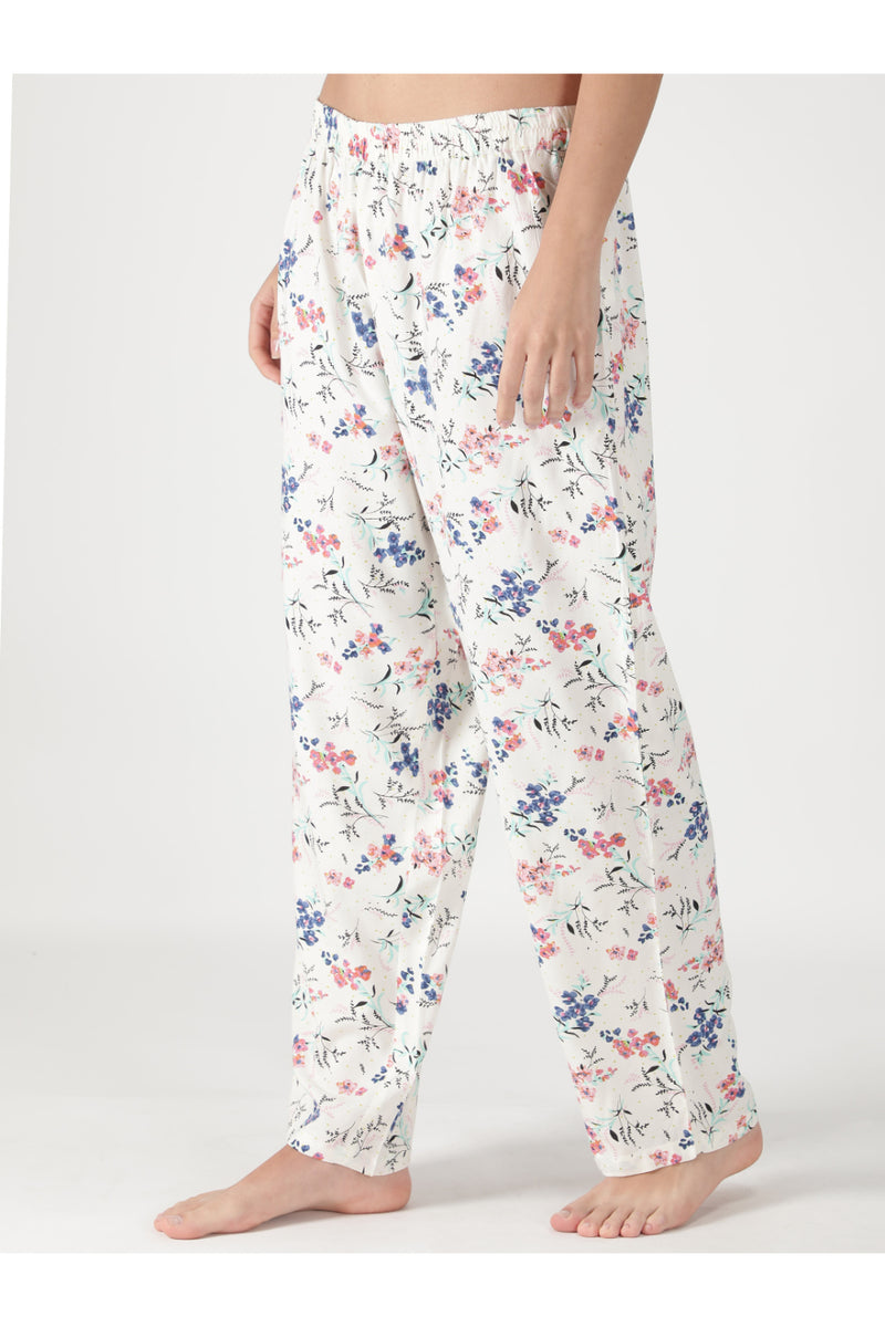 Bloomy White Pyjama Set
