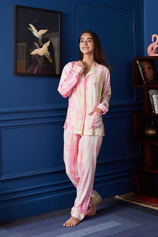 Perfect Mingle Tie & Dye Pyjama Set