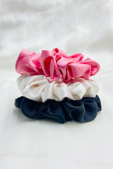 Satin Scrunchies - Pack of 3