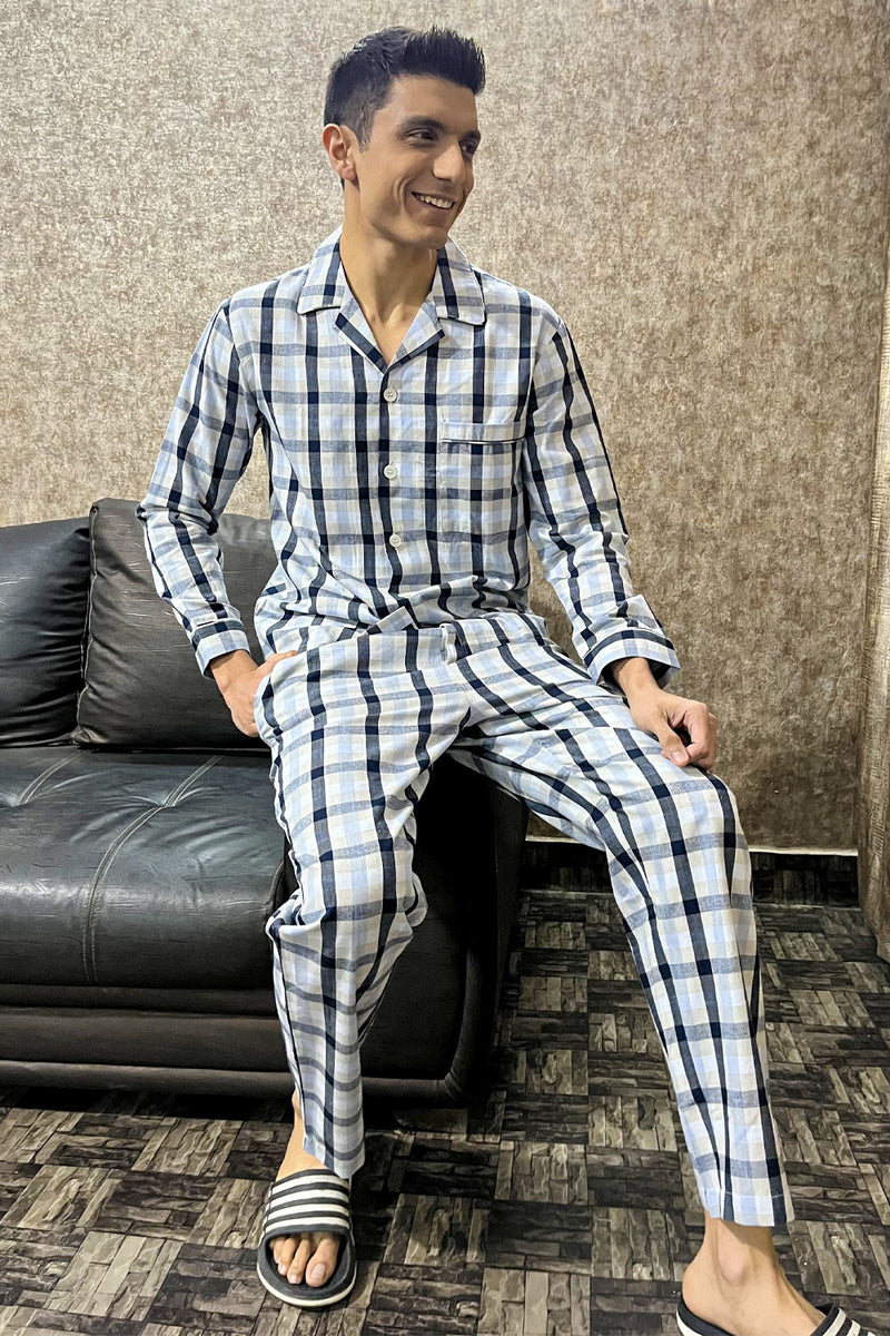 Cloudy Grey Men's Pyjama Set