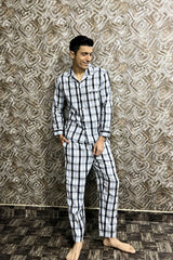 Cloudy Grey Men's Pyjama Set