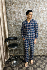 Men's Dual Blue Pyjama Set
