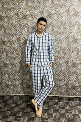 Cloudy Grey Men's Pyjama Set