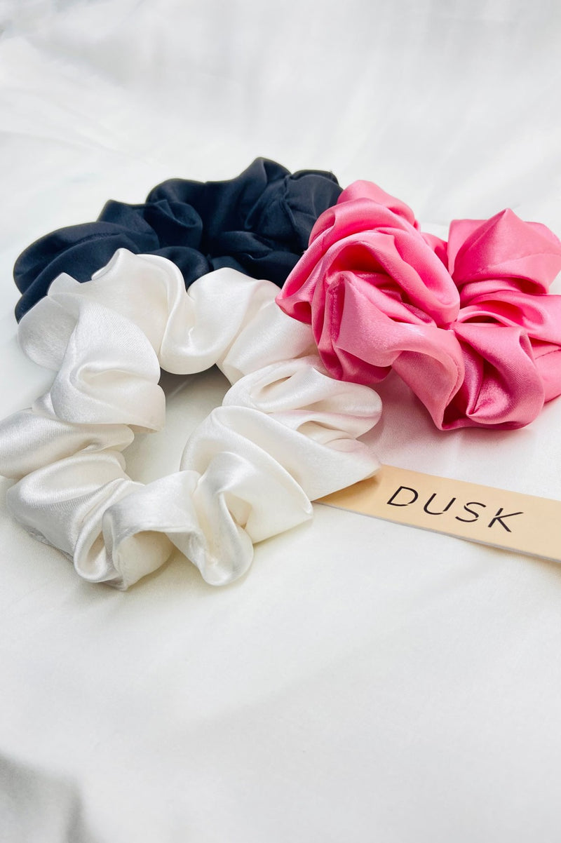 Satin Scrunchies - Pack of 3